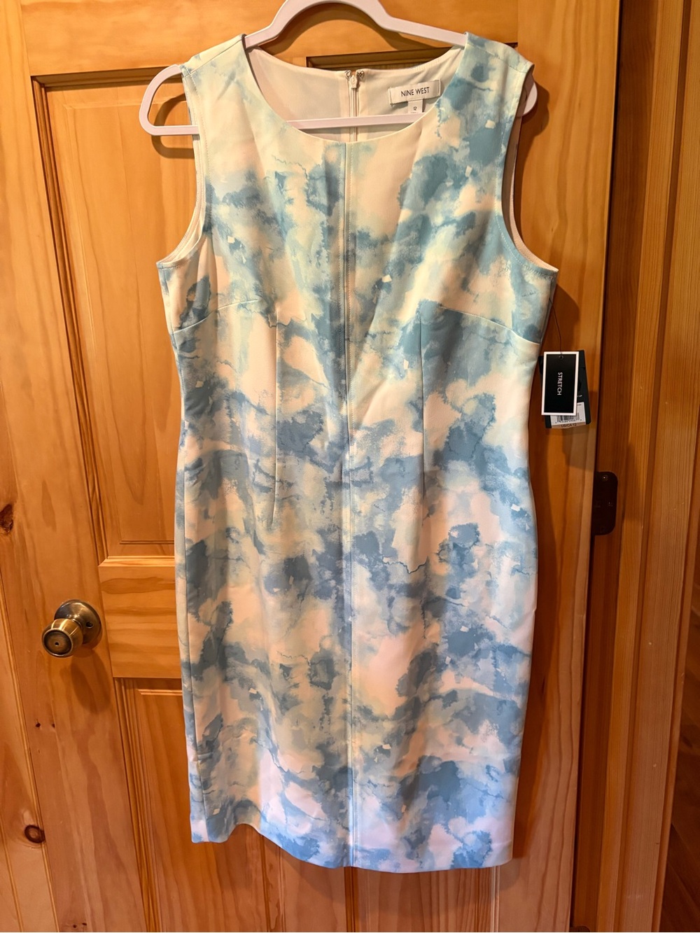 Nine West | Dresses | Nine West Sleeveless Sheath Dress Bluewhitepink Womens 2 Nwt